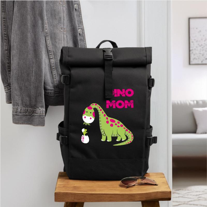 Dino Mutter Muttertag T-Shirt Mutter Tag Tee Rolltop Rucksack