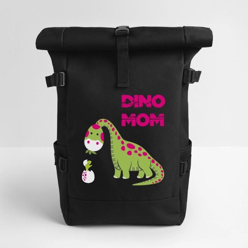 Dino Mutter Muttertag T-Shirt Mutter Tag Tee Rolltop Rucksack