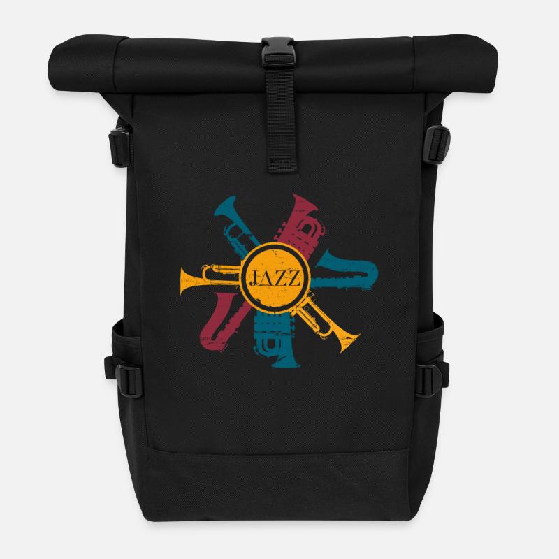 Jazz - Rolltop Rucksack - Schwarz