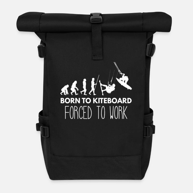 Kitesurf - Kitesurf - Kitesurf - Évolution - Sac à dos roll top - noir