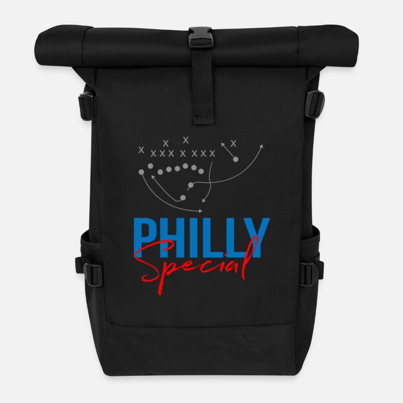 Philly Special American Football - Rolltop Rucksack - Schwarz