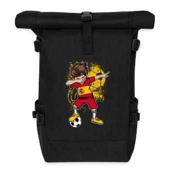 Spain national team Dab World Cup football - Roll Top Backpack - black - Front