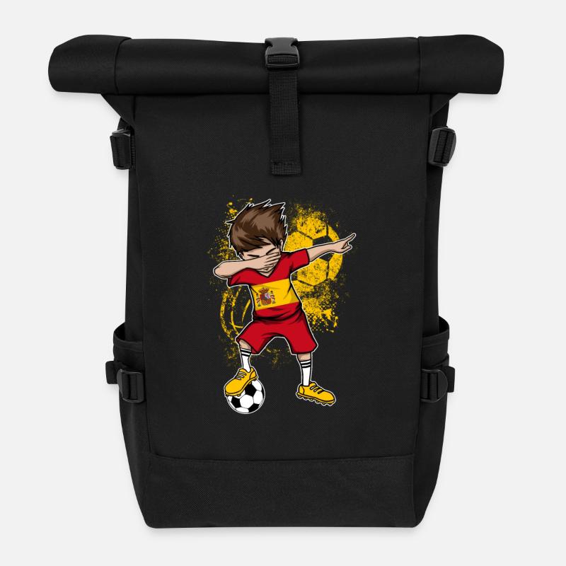 Espagne équipe nationale Dab - Sac à dos roll top - noir