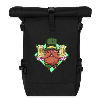 Keltisches Bier - Irish Bier - Geschenk - Rolltop Rucksack - Schwarz - Vorne