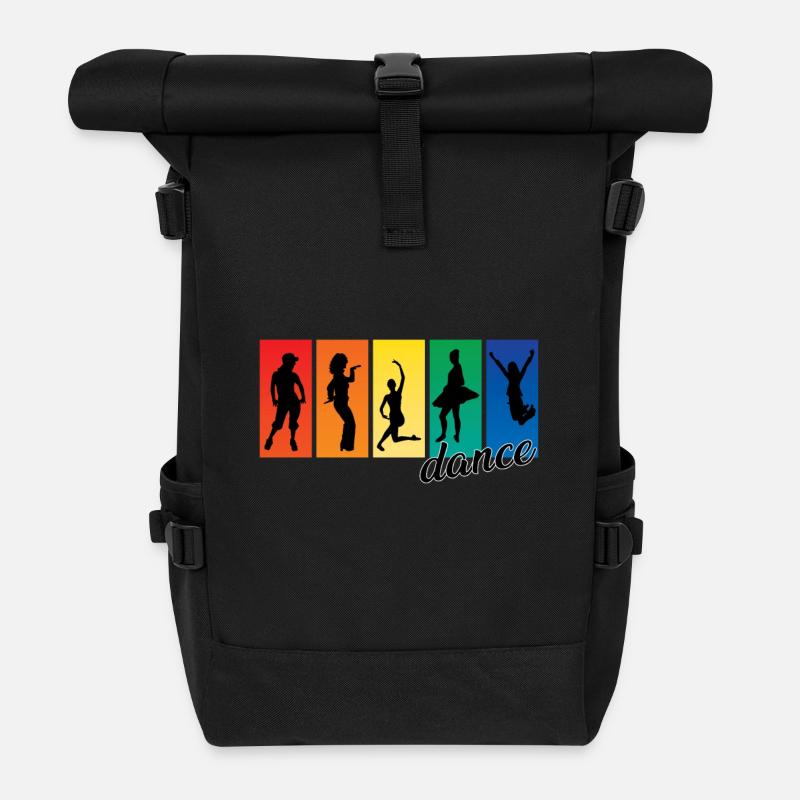danse - Sac à dos roll top - noir