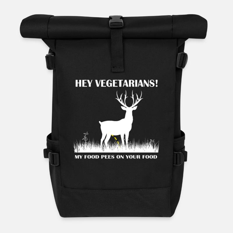 Hunter Jäger - Rolltop Rucksack - Schwarz