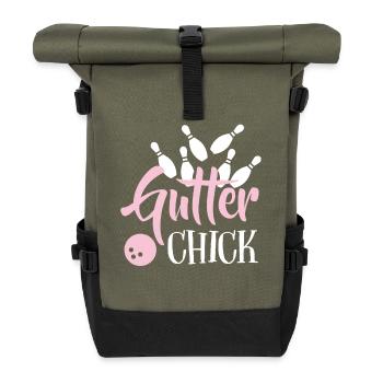 bowling - Roll Top Backpack - olive/black - Front