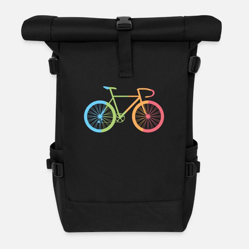 Fahrrad - Rolltop Rucksack - Schwarz