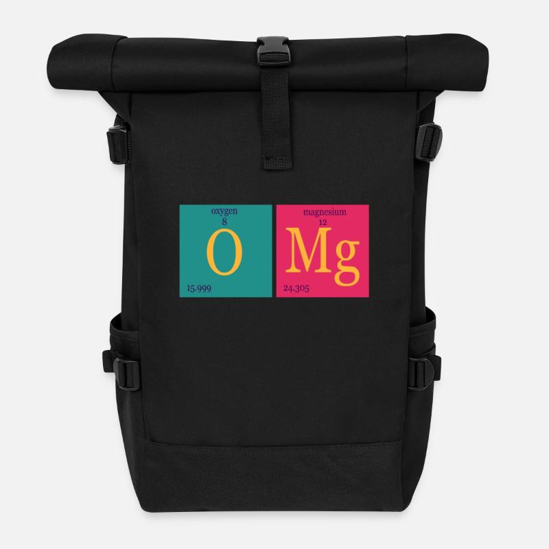 Oh mon dieu - Sac à dos roll top - noir