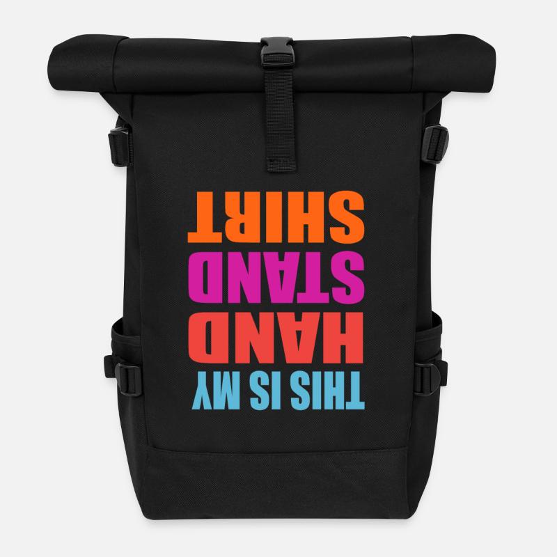 handstand - Rolltop Rucksack - Schwarz