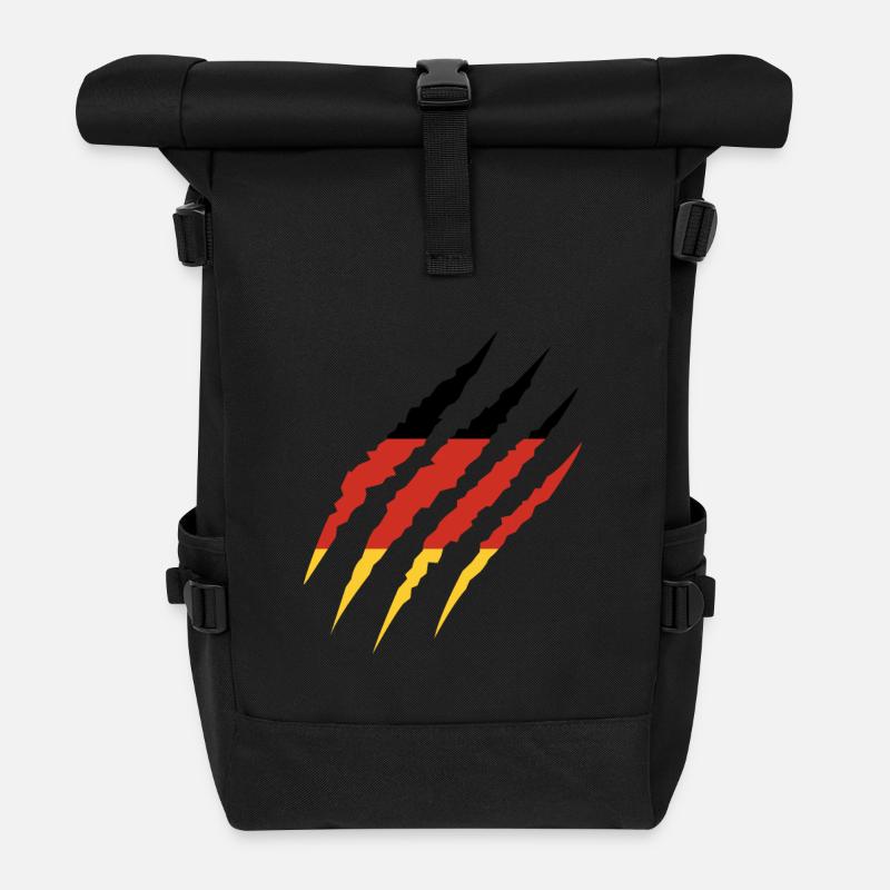 Allemagne - Sac à dos roll top - noir