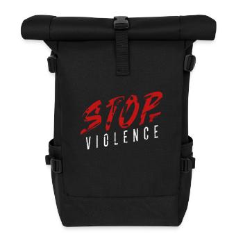 Cool Stop Violence - Anti Gun Violence Shirt - Rolltop Rucksack - Schwarz - Vorne
