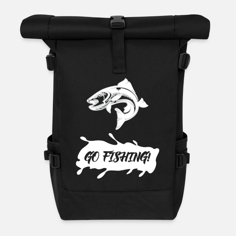 Pêche - Pêche - Pêche - Pêche - Pêche - Pêche - Sac à dos roll top - noir