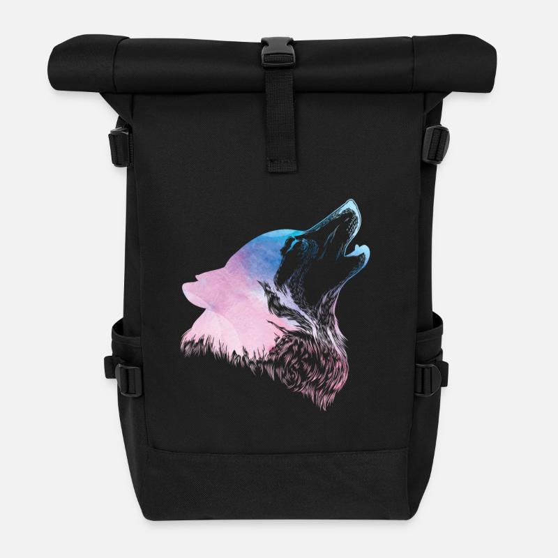 Husky - Sac à dos roll top - noir