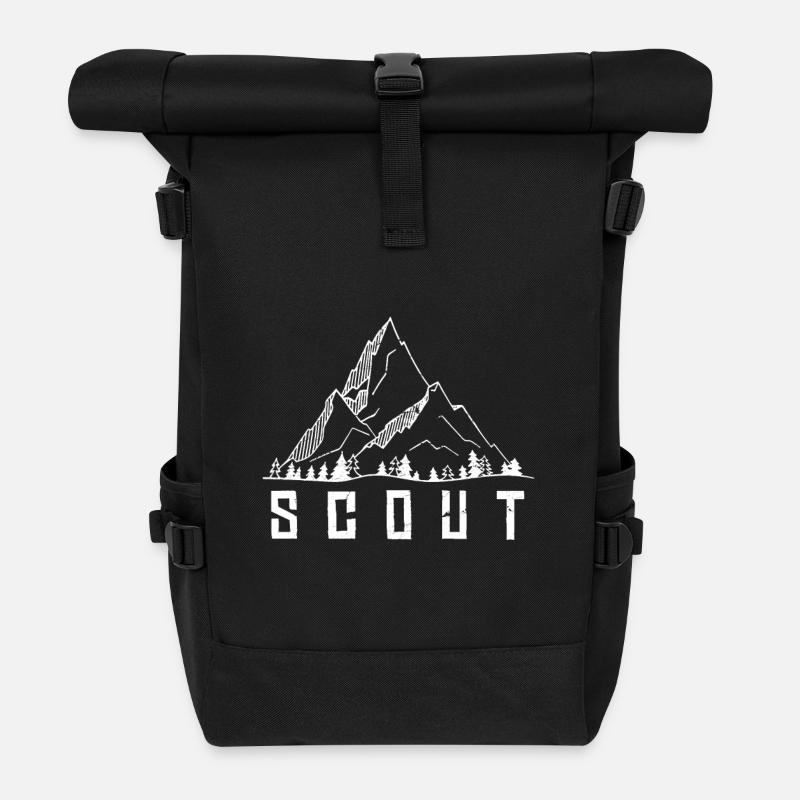 scout - Sac à dos roll top - noir
