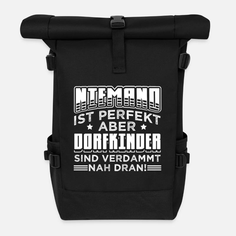 DORFKIND - Rolltop Rucksack - Schwarz