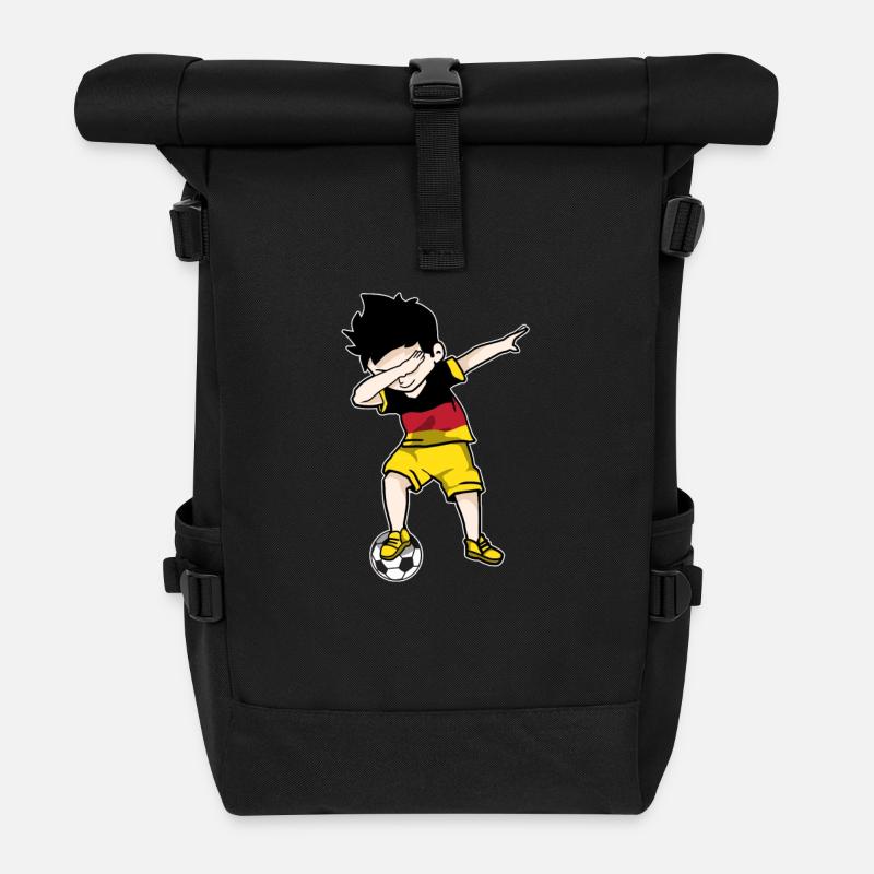 Deutschland Dabbing Fußball Spieler Dab Geschenk - Rolltop Rucksack - Schwarz