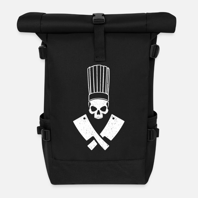 Kochen - Rolltop Rucksack - Schwarz