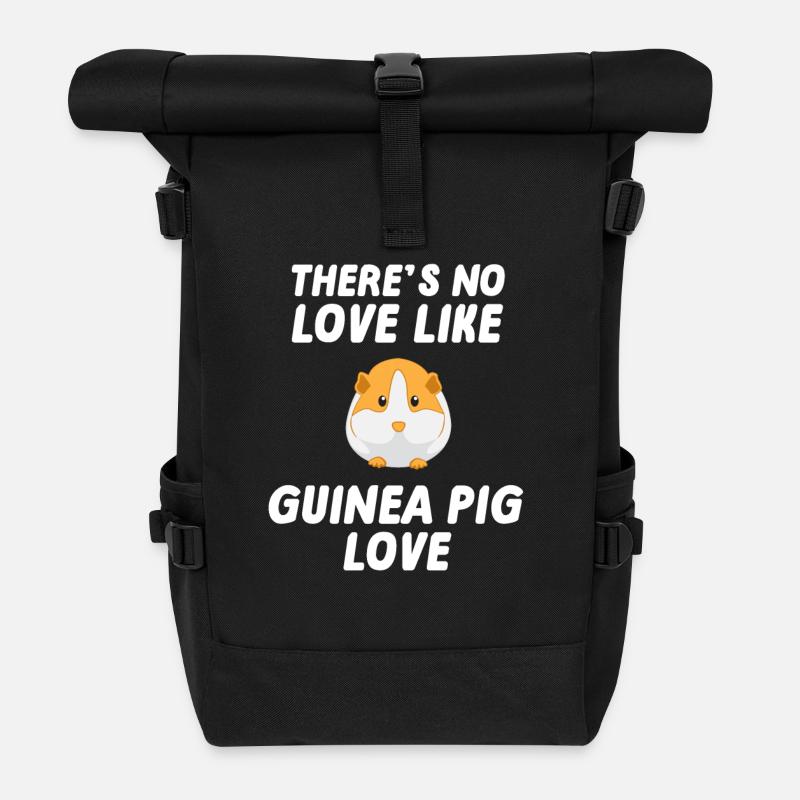 Cochon d'Inde - Cochon d'Inde - Amour - Sac à dos roll top - noir