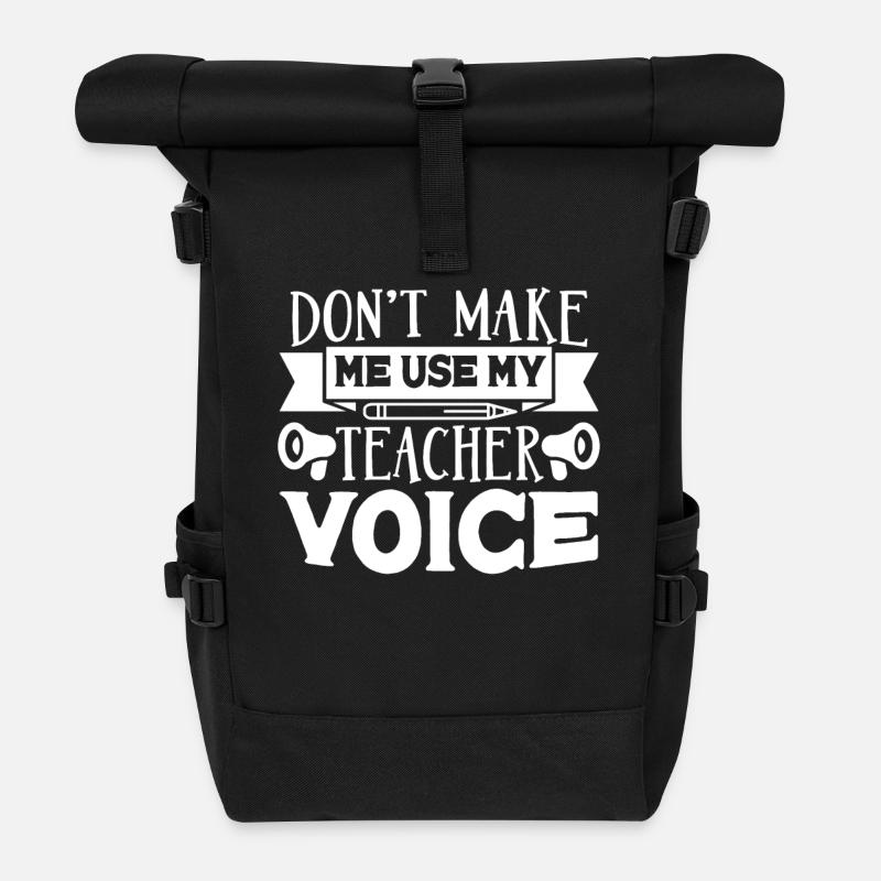 Lehrer - Rolltop Rucksack - Schwarz