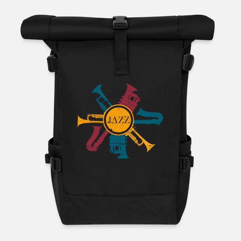 Jazz - Rolltop Rucksack - Schwarz