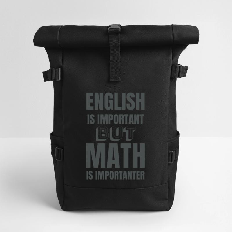 Math teacher mathematician math student gift idea Roll Top Backpack