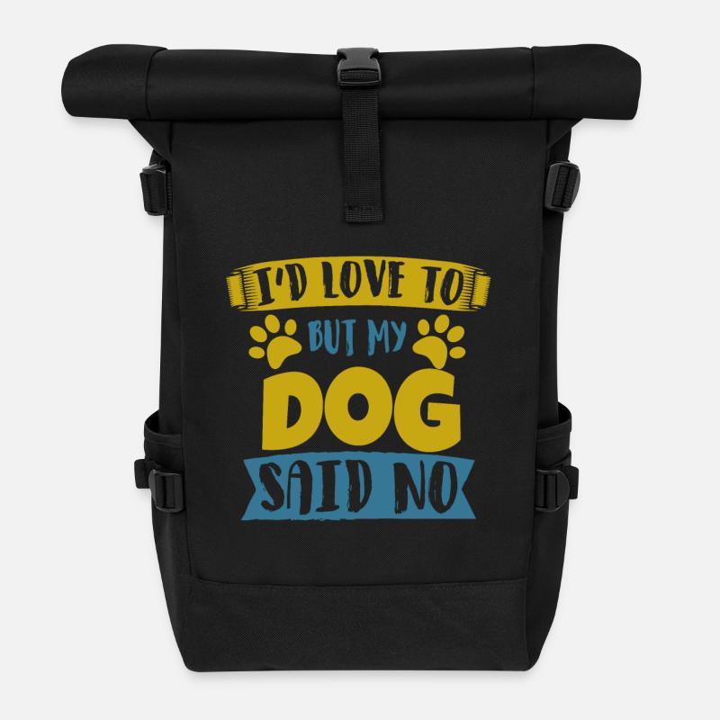 Hund - Rolltop Rucksack - Schwarz