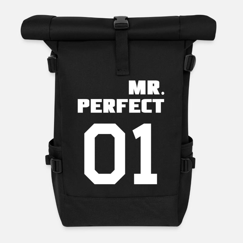 MR. PARFAIT & MME. Chemise de couple PARFAIT - Sac à dos roll top - noir