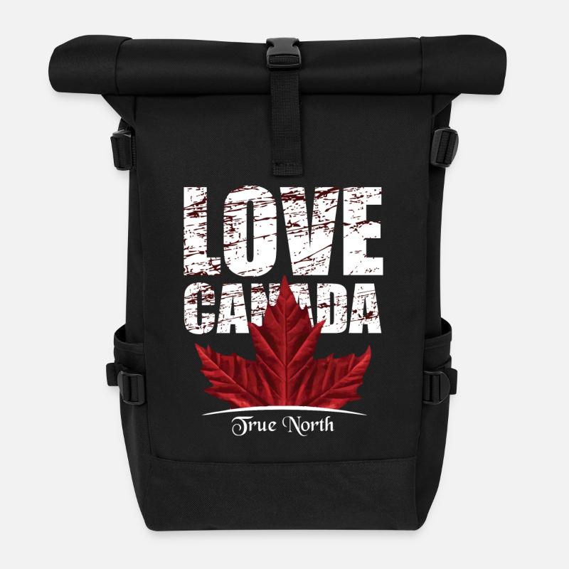 KANADA 3 - Rolltop Rucksack - Schwarz