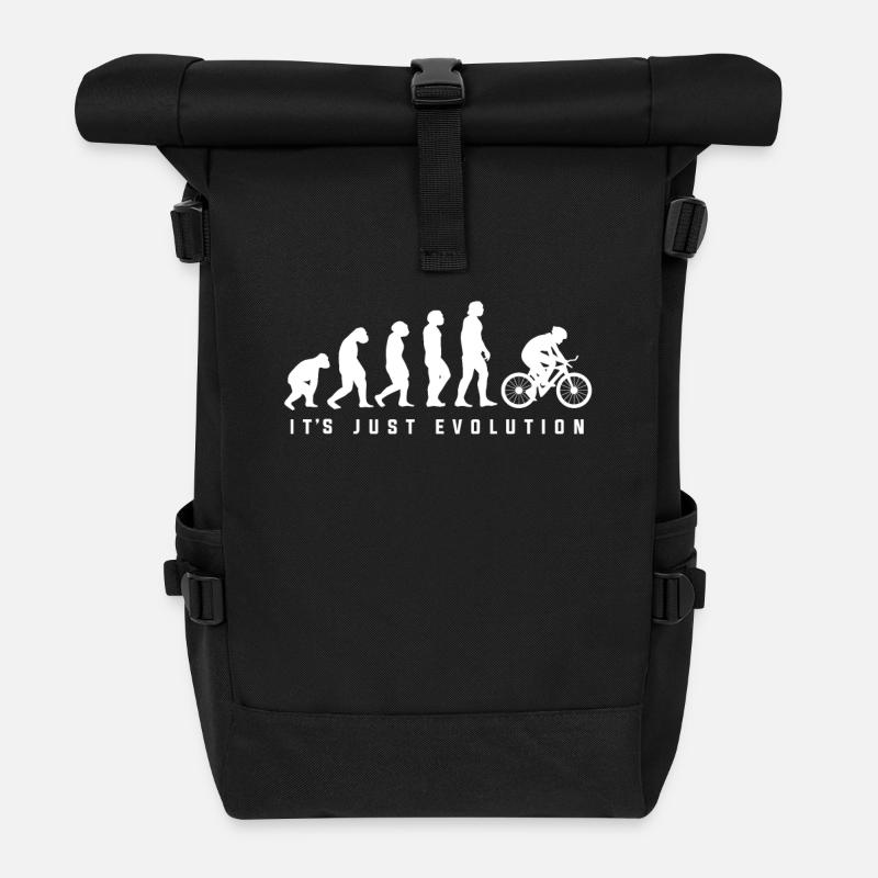 Bike Evolution - Roll Top Backpack - black