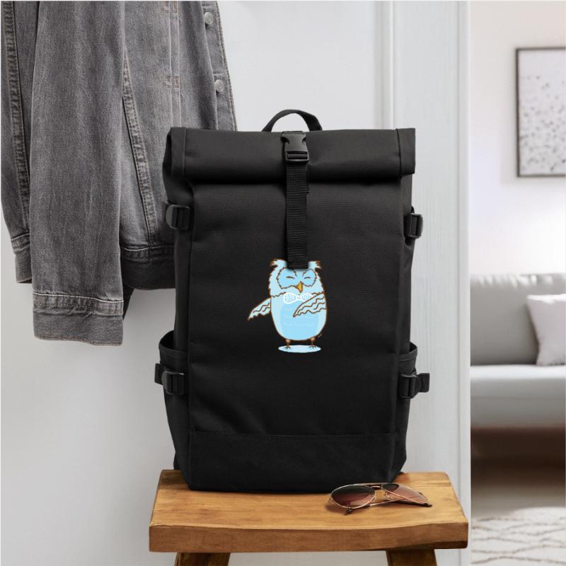 Floss Dance Move Eule Rolltop Rucksack