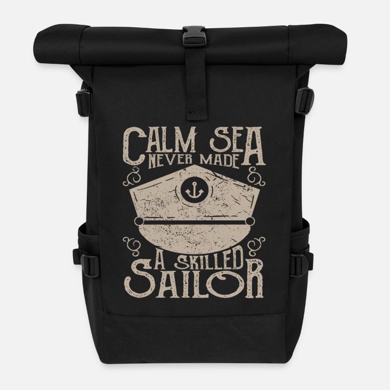 Seeman - Rolltop Rucksack - Schwarz