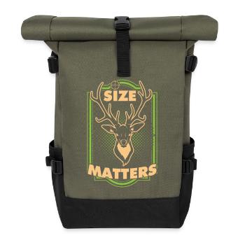 Size Matter - Roll Top Backpack - olive/black - Front