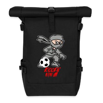 Soccer Ninja - Sac à dos roll top - noir - Devant