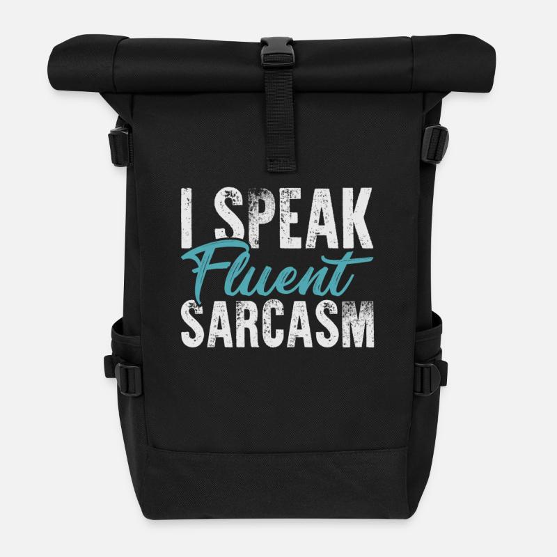 Sarkasmus - Rolltop Rucksack - Schwarz
