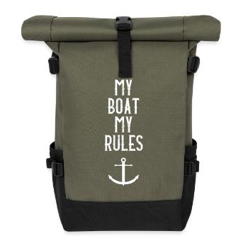Boot - Rolltop Rucksack - Olive/Schwarz - Vorne