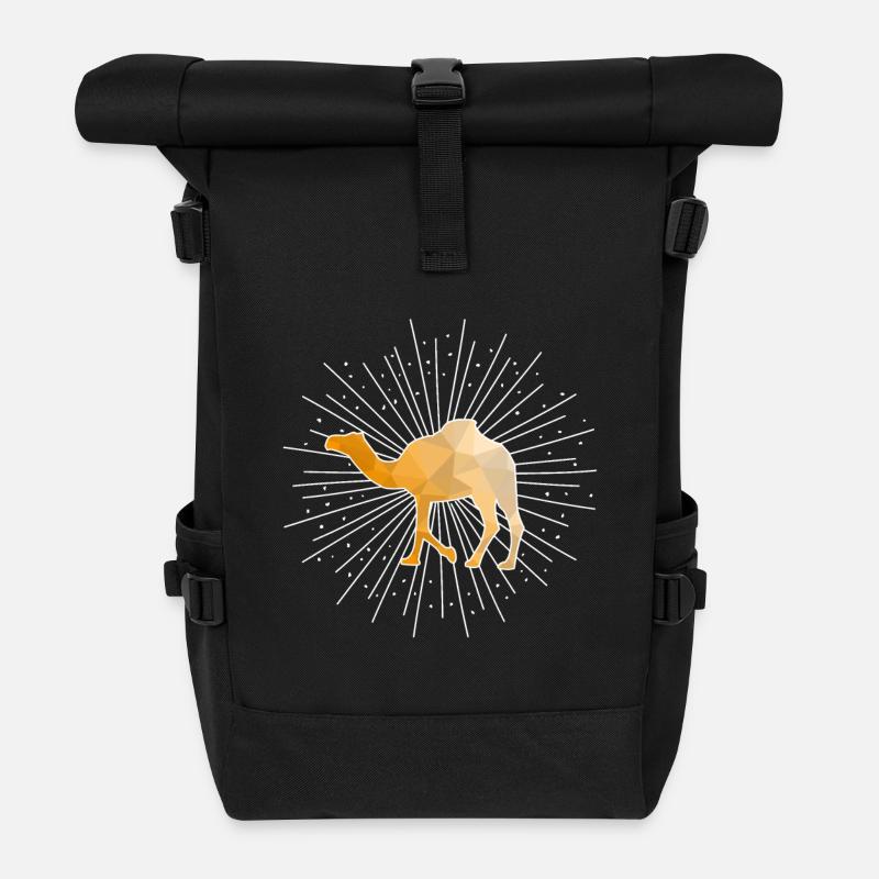 Dromadaire de dromadaire - Sac à dos roll top - noir