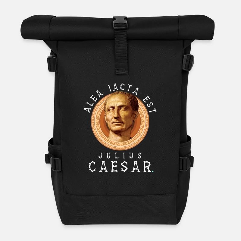 Julius Cäsar - Rolltop Rucksack - Schwarz