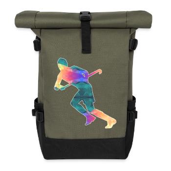 field Hockey - Roll Top Backpack - olive/black - Front