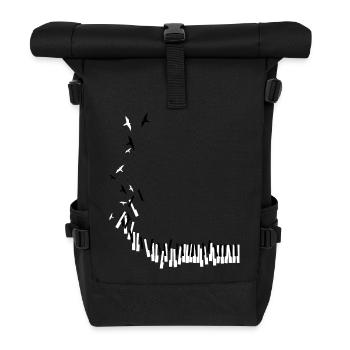 Piano - Rolltop Rucksack - Schwarz - Vorne