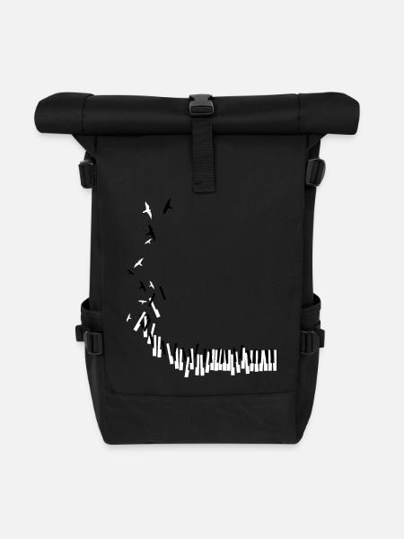 Piano - Rolltop Rucksack - Schwarz