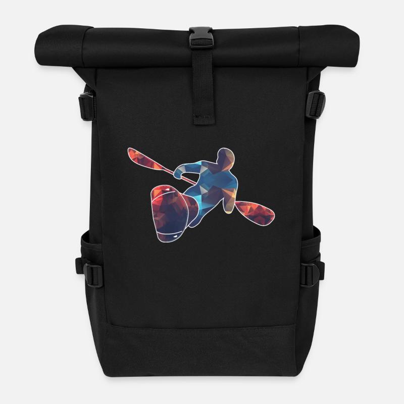 Kayaker / Whitewater - Roll Top Backpack - black