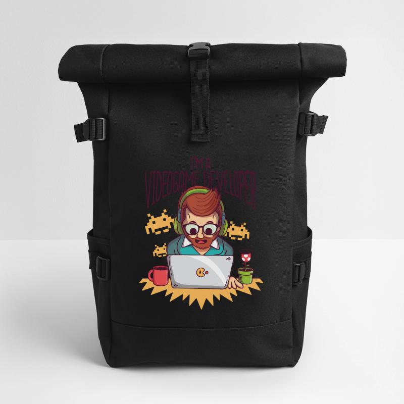 Video Game Developer - Videogame Developer Roll Top Backpack
