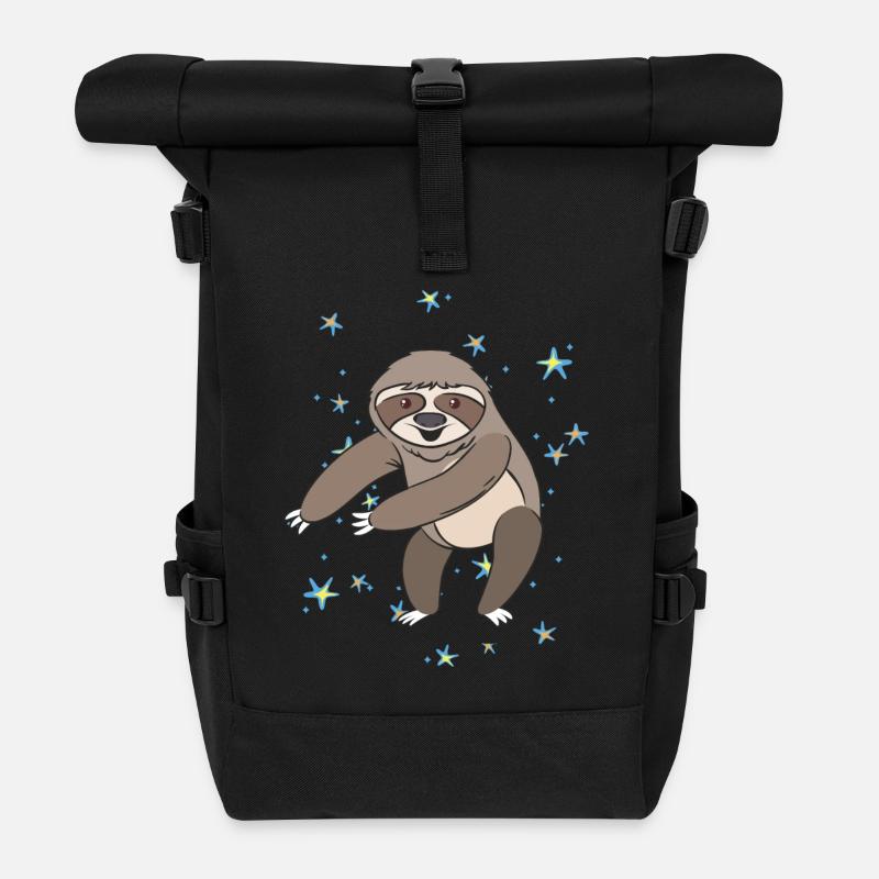 Faultier Floss Like A Boss Flossing Dance Geschenk - Rolltop Rucksack - Schwarz