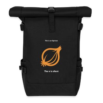 Oignon opinion pun Phi Pi - Sac à dos roll top - noir - Devant