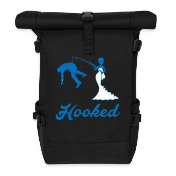 Hooked - Poltern - Rolltop Rucksack - Schwarz - Vorne