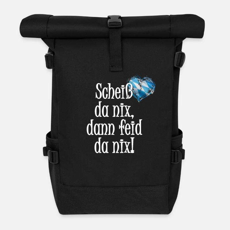 Merde, la Bavière - Sac à dos roll top - noir