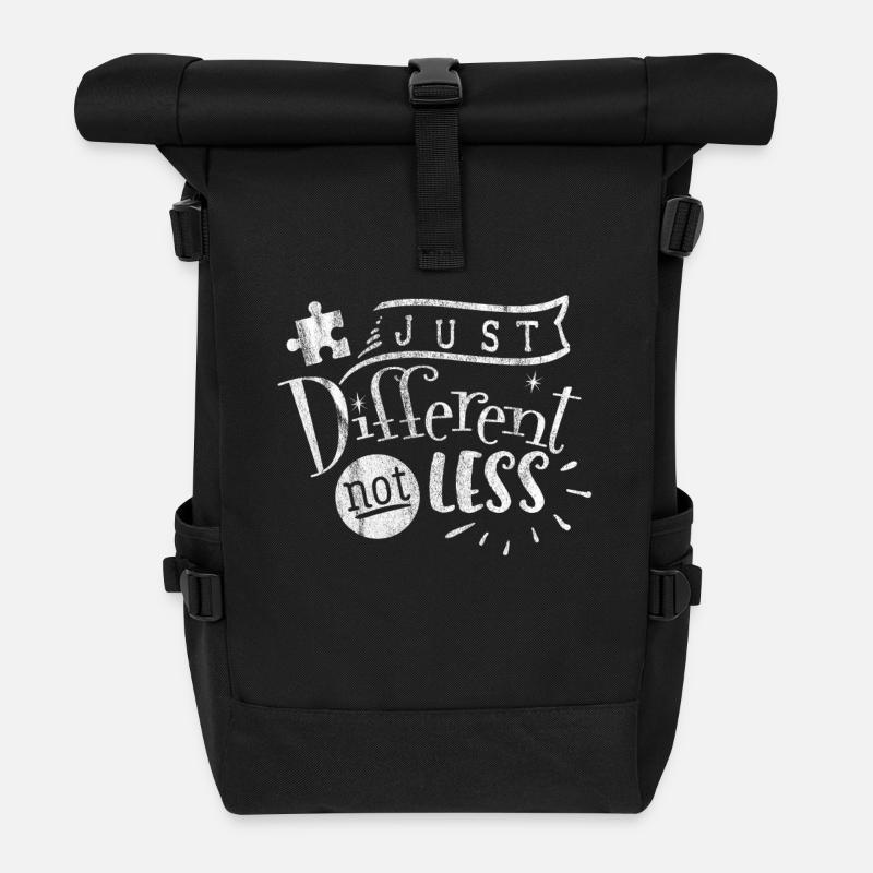 Autismus - Rolltop Rucksack - Schwarz