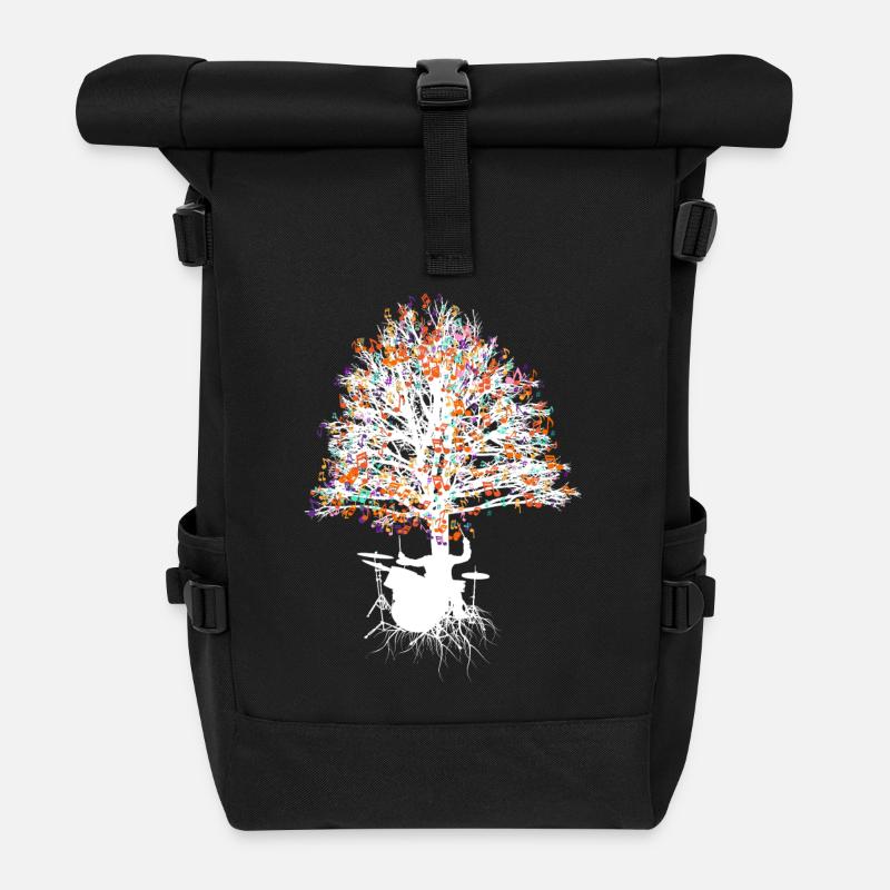 Batteur de batteur de batteur de cadeau - Sac à dos roll top - noir