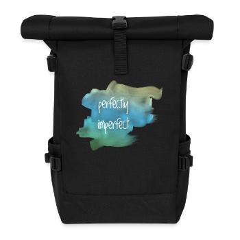 perfectly imperfect - Rolltop Rucksack - Schwarz - Vorne